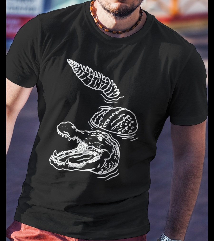 Let's Trip Crocodile Alligators Ice Cream Cone Fusion T-Shirt