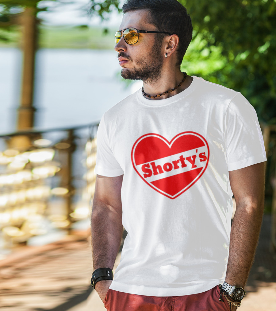 Shorty's Heart Logo Red Heart T-Shirt