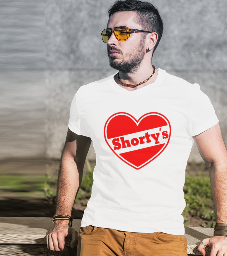 Shorty's Heart Logo Red Heart T-Shirt