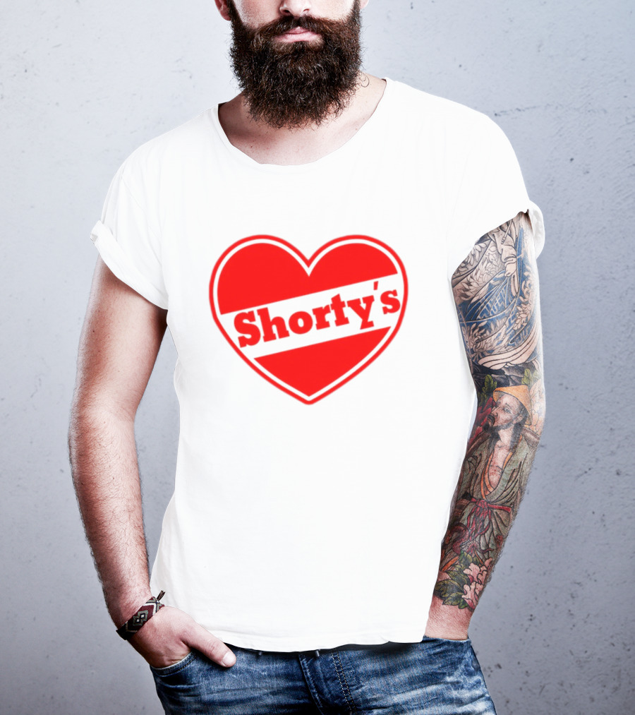 Shorty's Heart Logo Red Heart T-Shirt