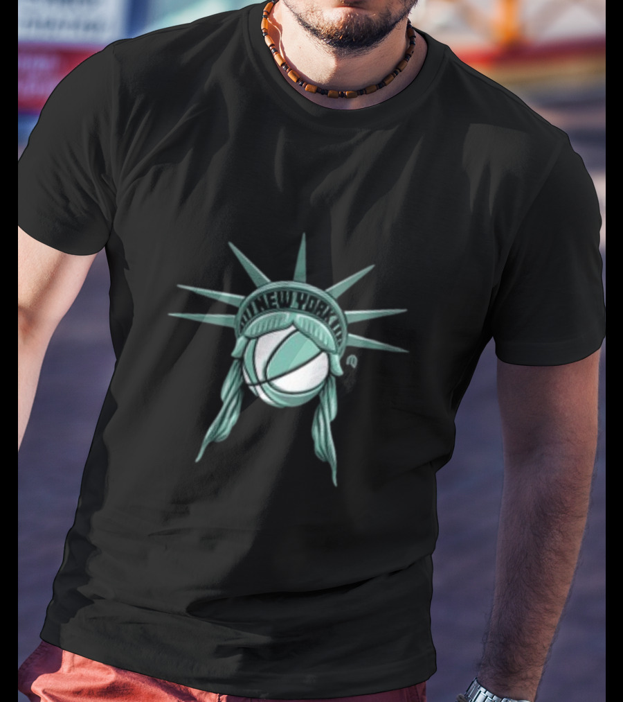 New York Liberty Basketball Ny Lady Liberty T-Shirt
