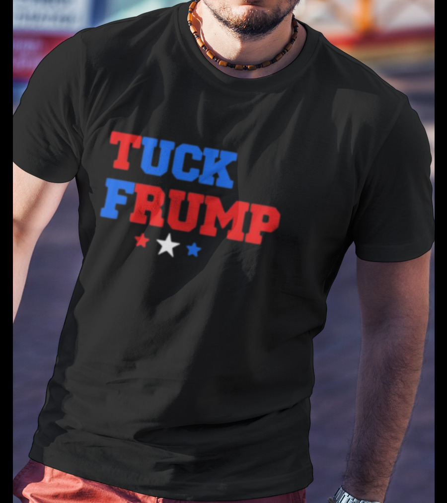 Yourbluechannel Tuck Frump Red Blue White Stars T-Shirt