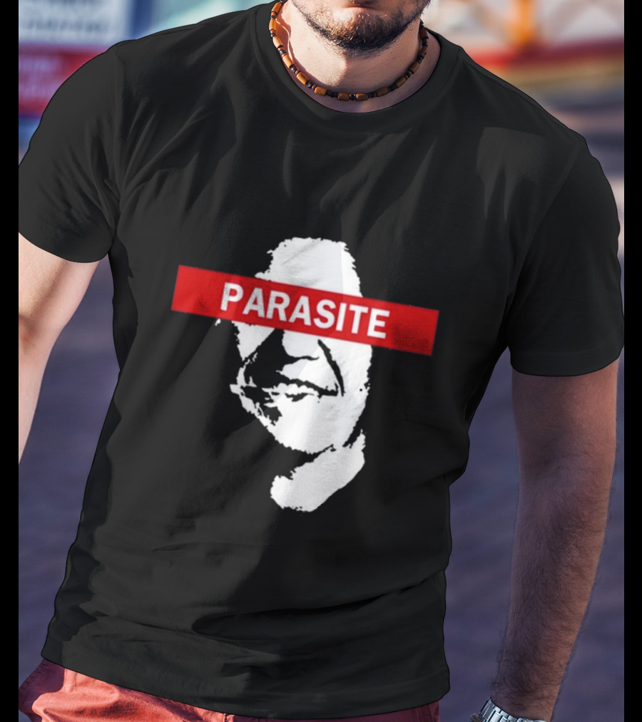 Nabunturanguy Davaomigrant Parasite Face Red Bar Iconic T-Shirt
