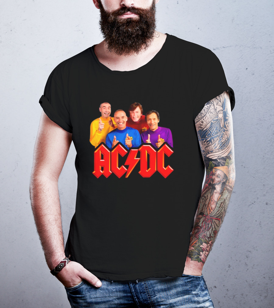 AC/DC Meets The Wiggles For Those About To Wiggle T-Shirt