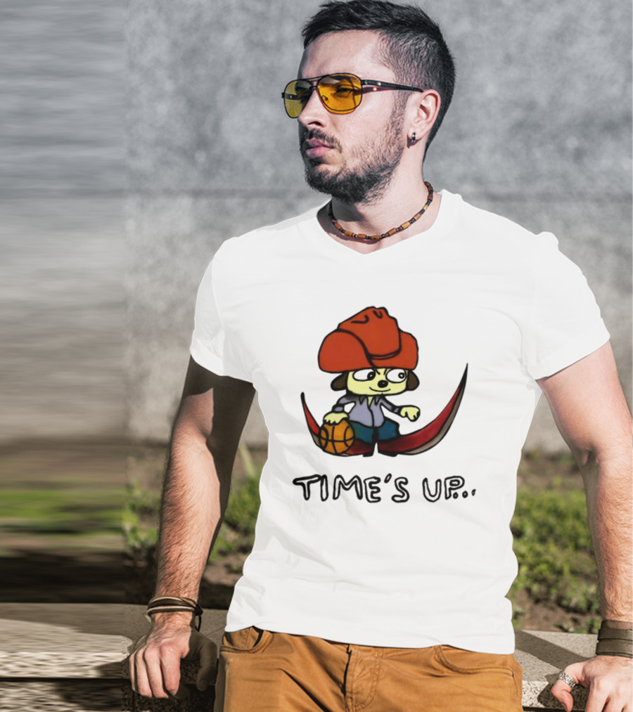 TIME'S UP Parappa The Rapper Basketball Swoosh T-Shirt