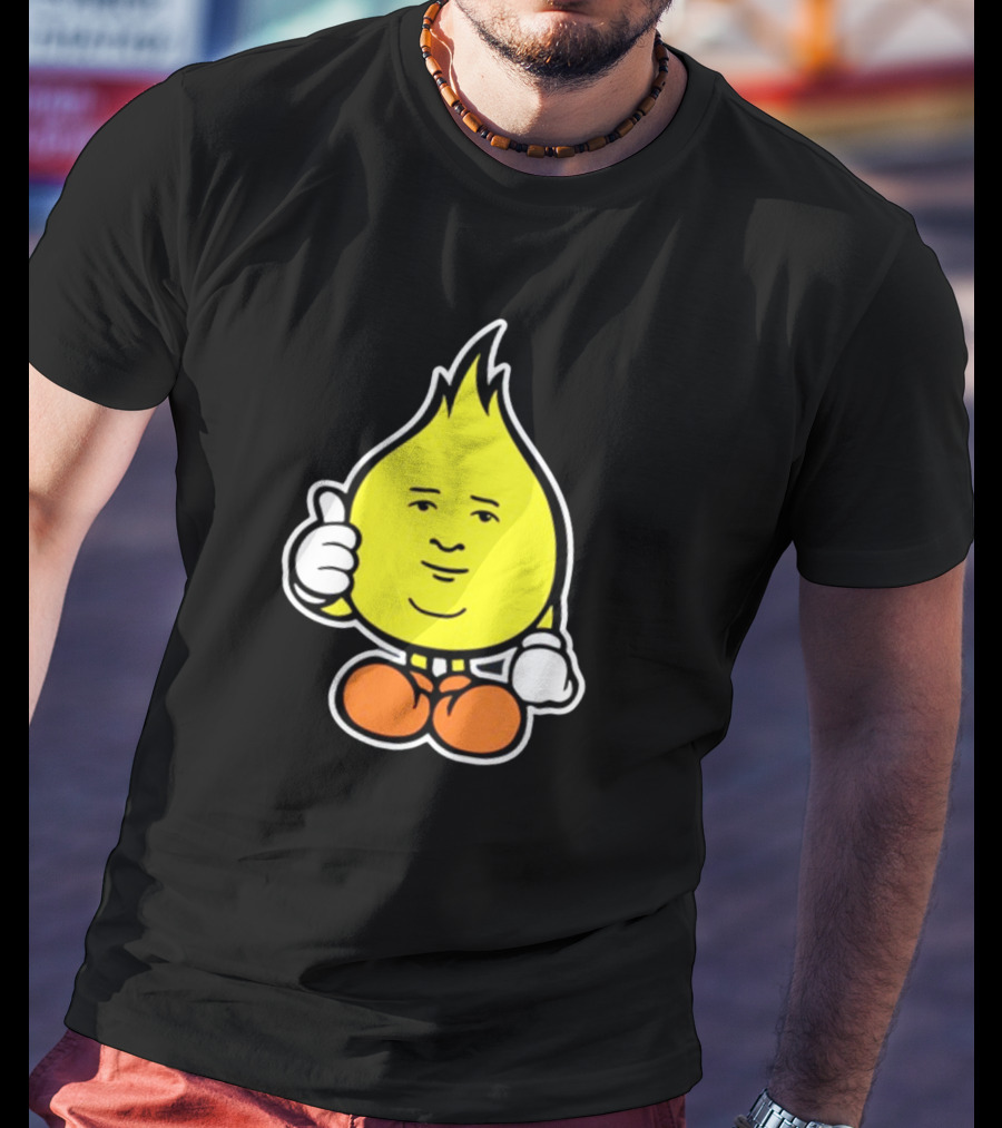 Flamebob Thumbs Up Cartoon Character T-Shirt
