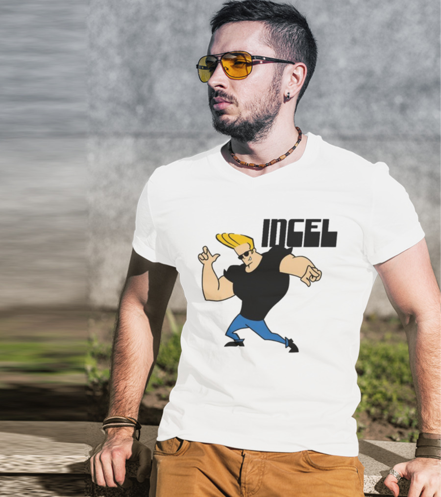 Incel Character With Blond Hair And Sunglasses T-Shirt