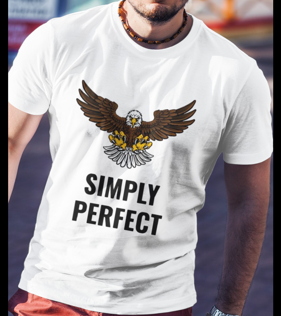 Simply Perfect Eagle Wings Above T-Shirt