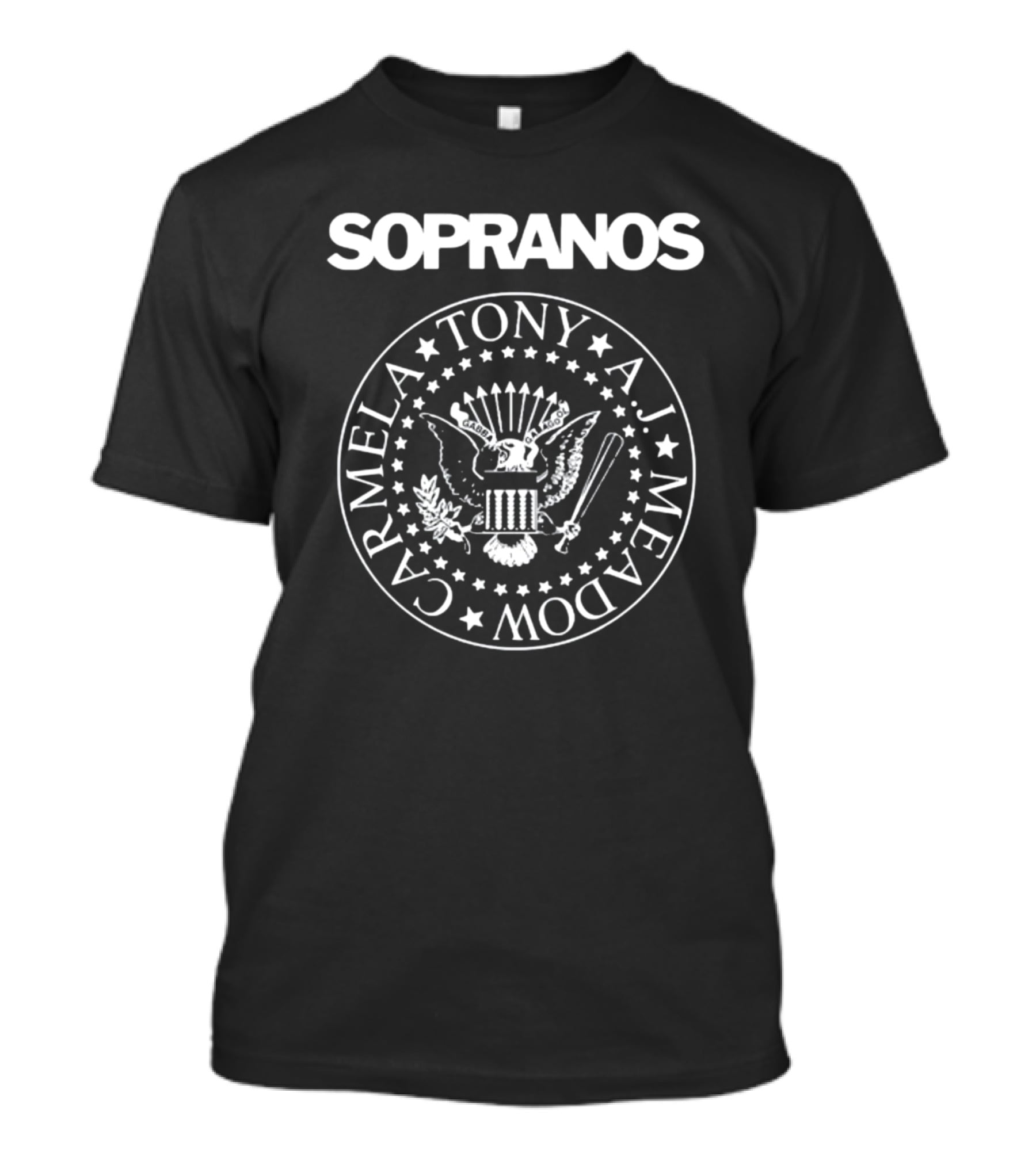 Sopranos Tony AJ Meadow Carmela Seal T-Shirt