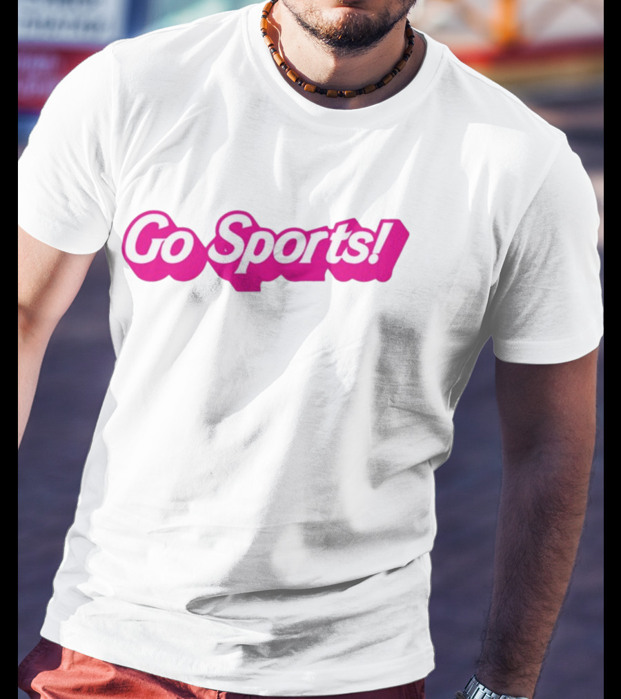 Go Sports Barbie Logo Style Text Playful Pink T-Shirt