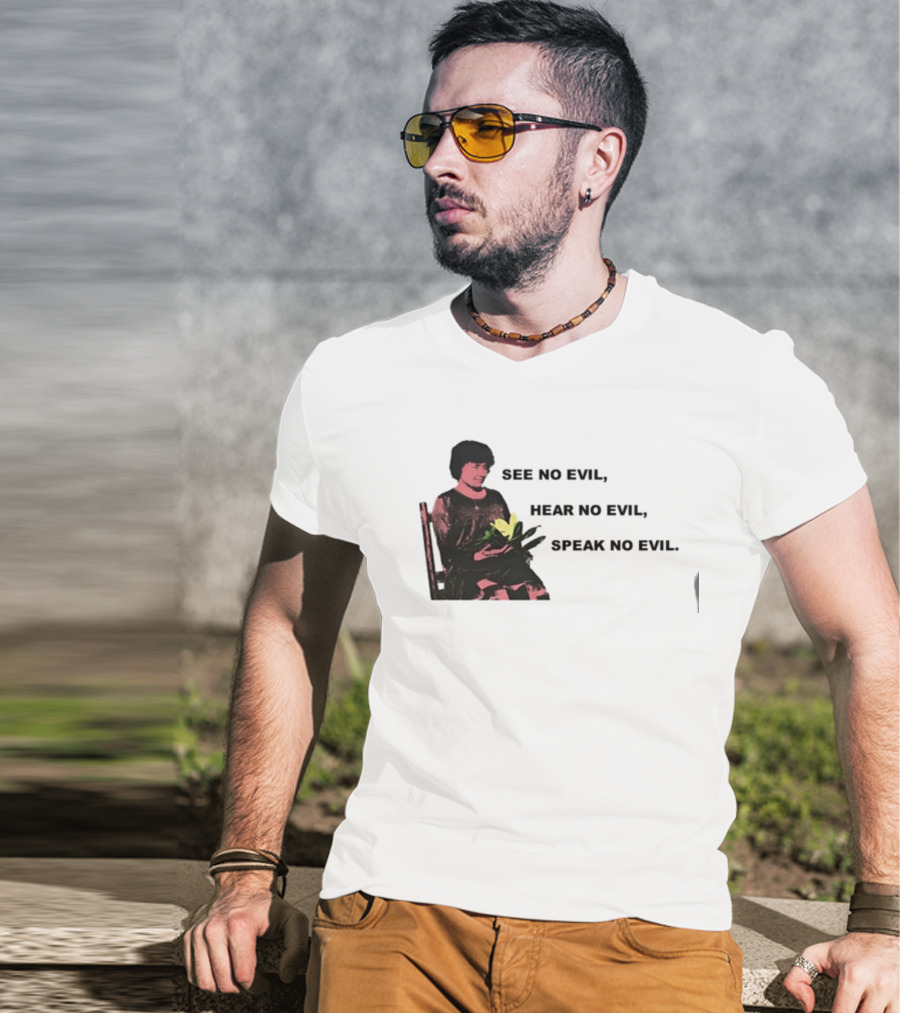 See No Evil Hear No Evil Speak No Evil Helen Keller T-Shirt