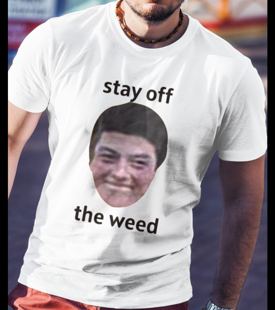 Stay Off The Weed Viktor Hovland Face T-Shirt