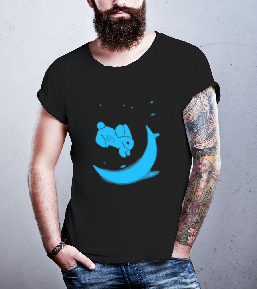 Rawpaw Jade Rabbit Moon Journey By Reghan Clark T-Shirt