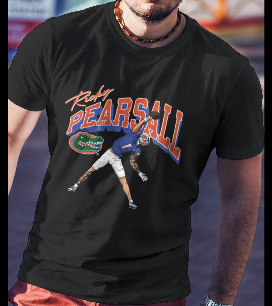 Ricky Pearsall Florida Gators Football Catch Caricature T-Shirt