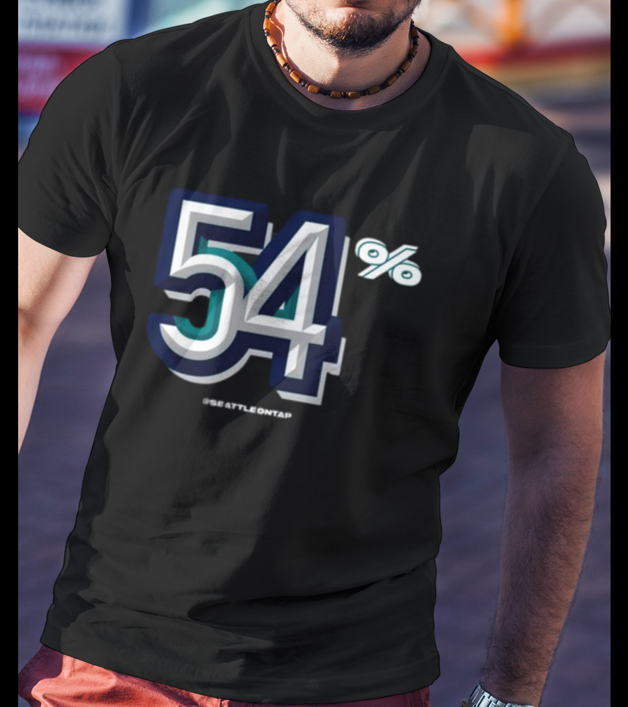 Seattle Baseball 54% @seattleontap T-Shirt