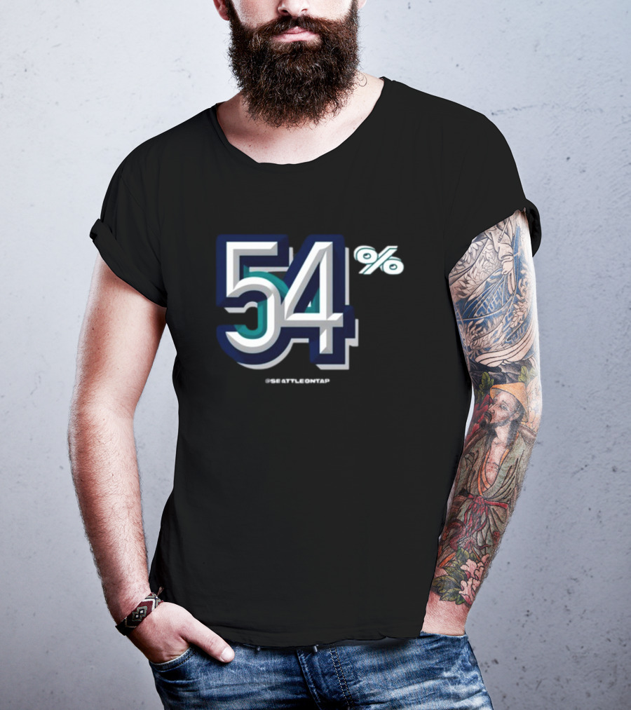 Seattle Baseball 54% @seattleontap T-Shirt