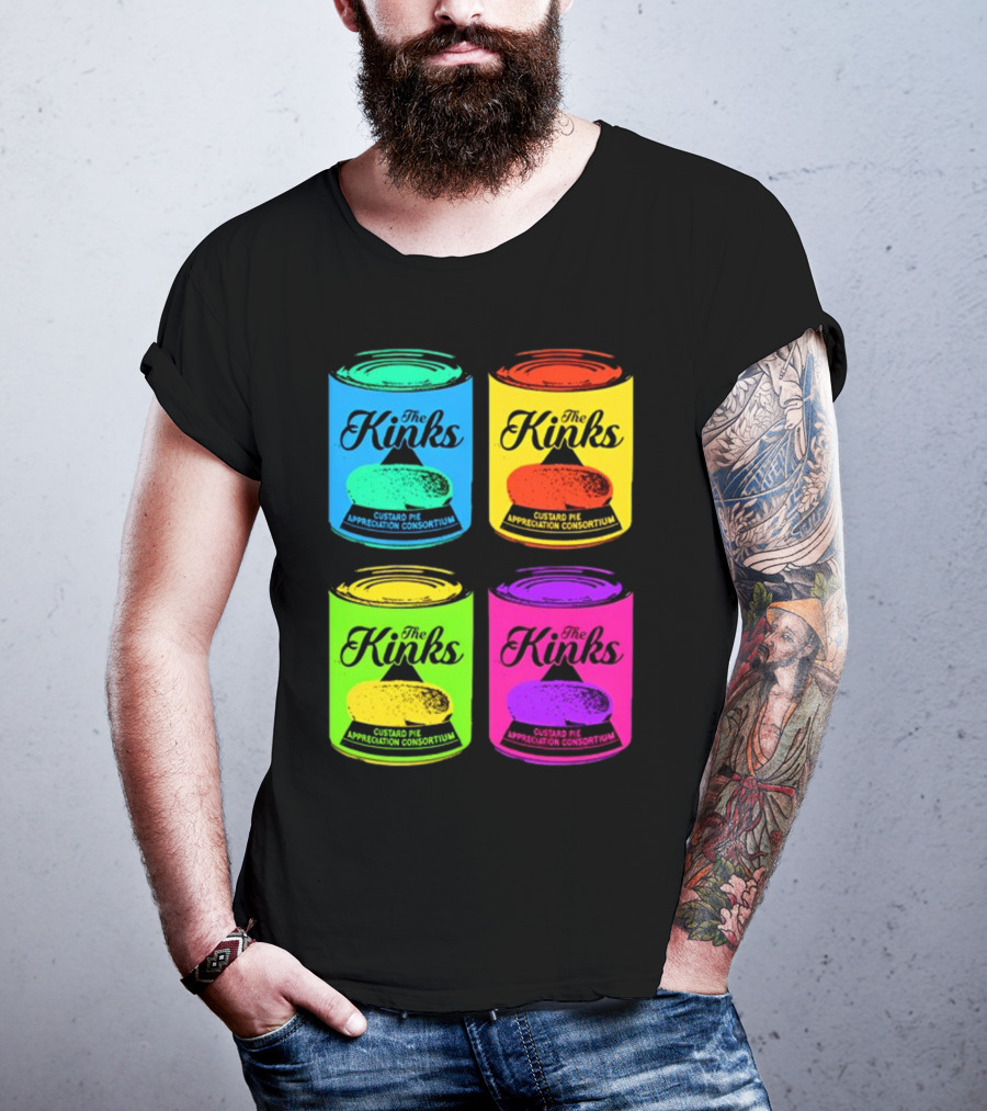 The Kinks Custard Pie Appreciation Consortium Pop Art Cans T-Shirt