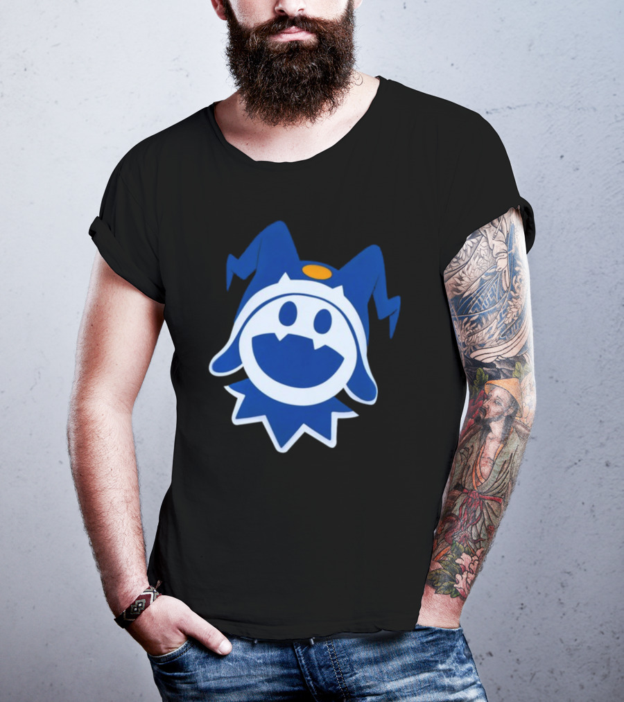 Hee Ho Jack Frost Persona Atlus SMT Iconic Blue Character T-Shirt