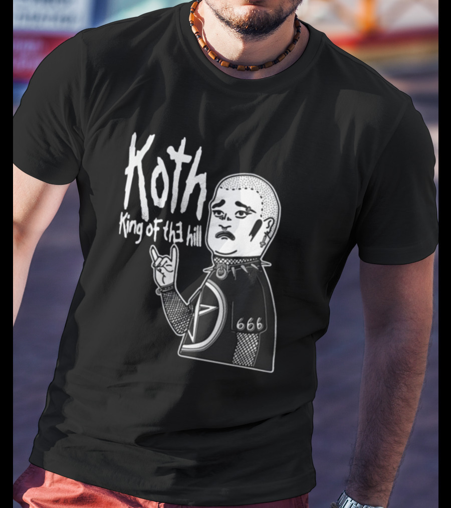Koth King Of The Hill Punk Character 666 Devil Horns T-Shirt