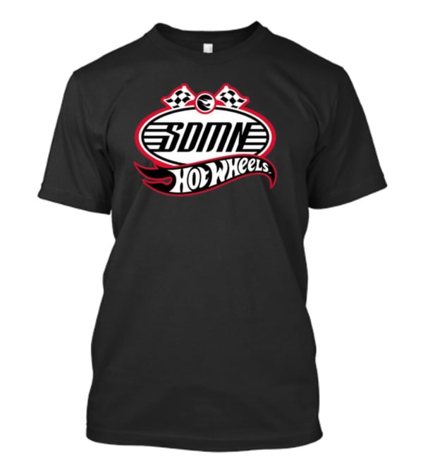 SDMN Racing Collaboration With Hot Wheels Checkered Flag T-Shirt