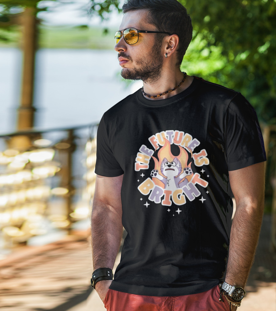 0Foxshop The Future Is Bright T-Shirt