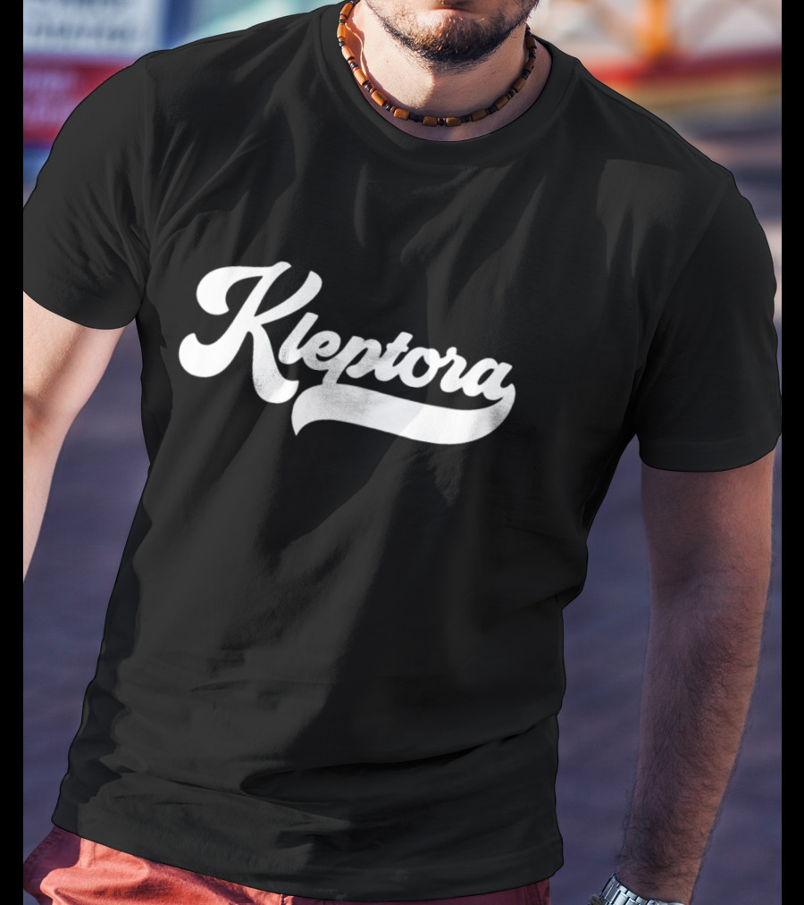 Kleptora Vintage Script Font Style Retro Branding T-Shirt