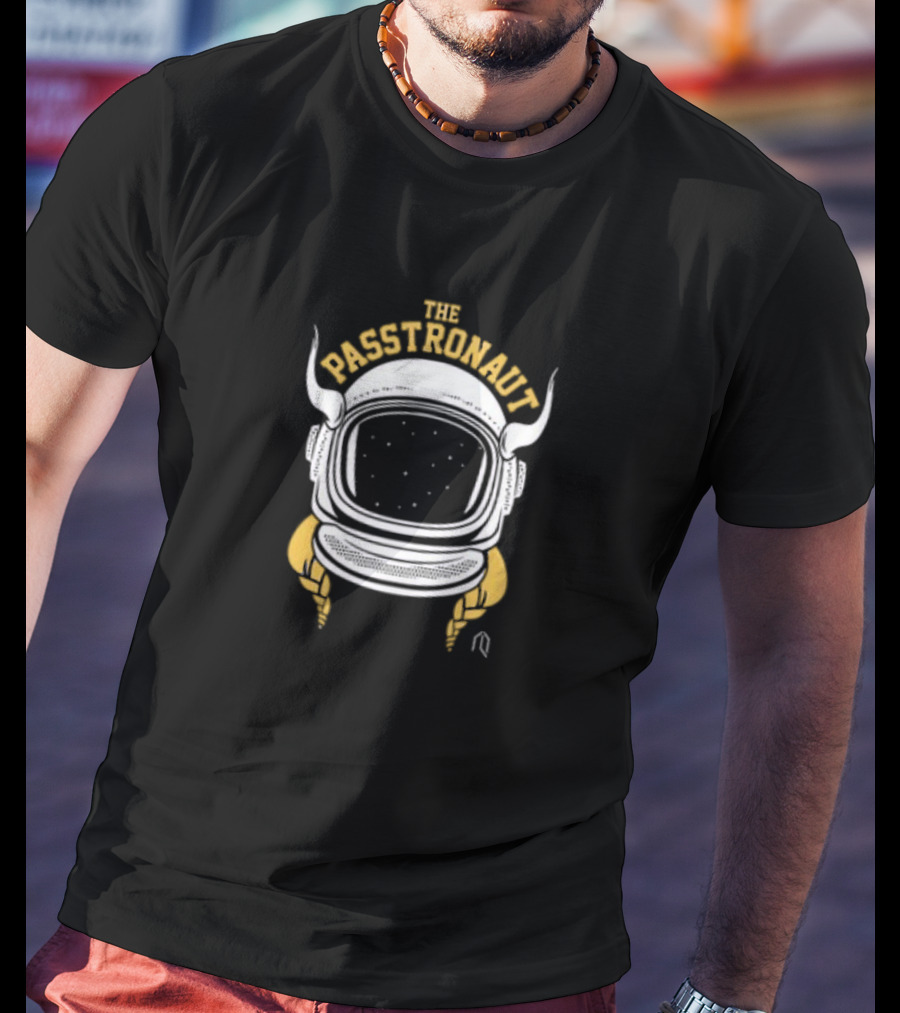 The Passtronaut Astronaut Viking Horns Helmet T-Shirt