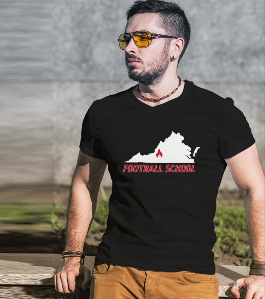 Virginia Fire Football School T-Shirt