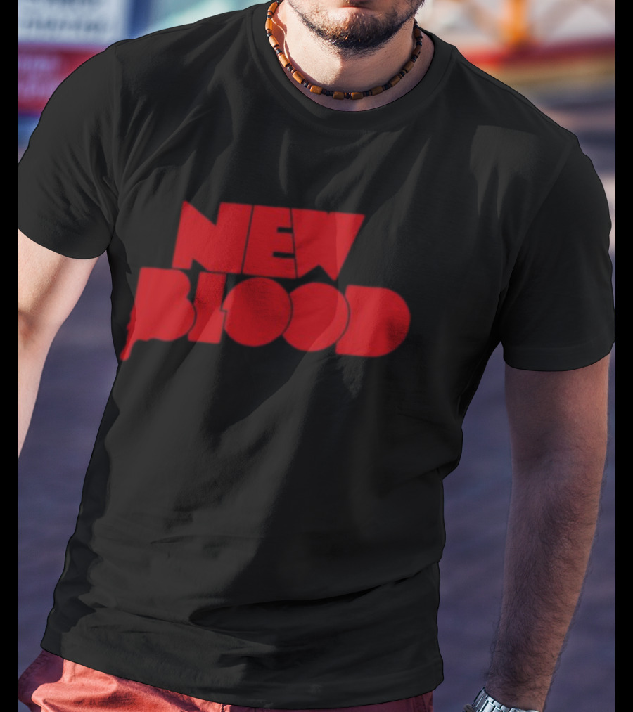 New Blood Dripping Lettering T-Shirt