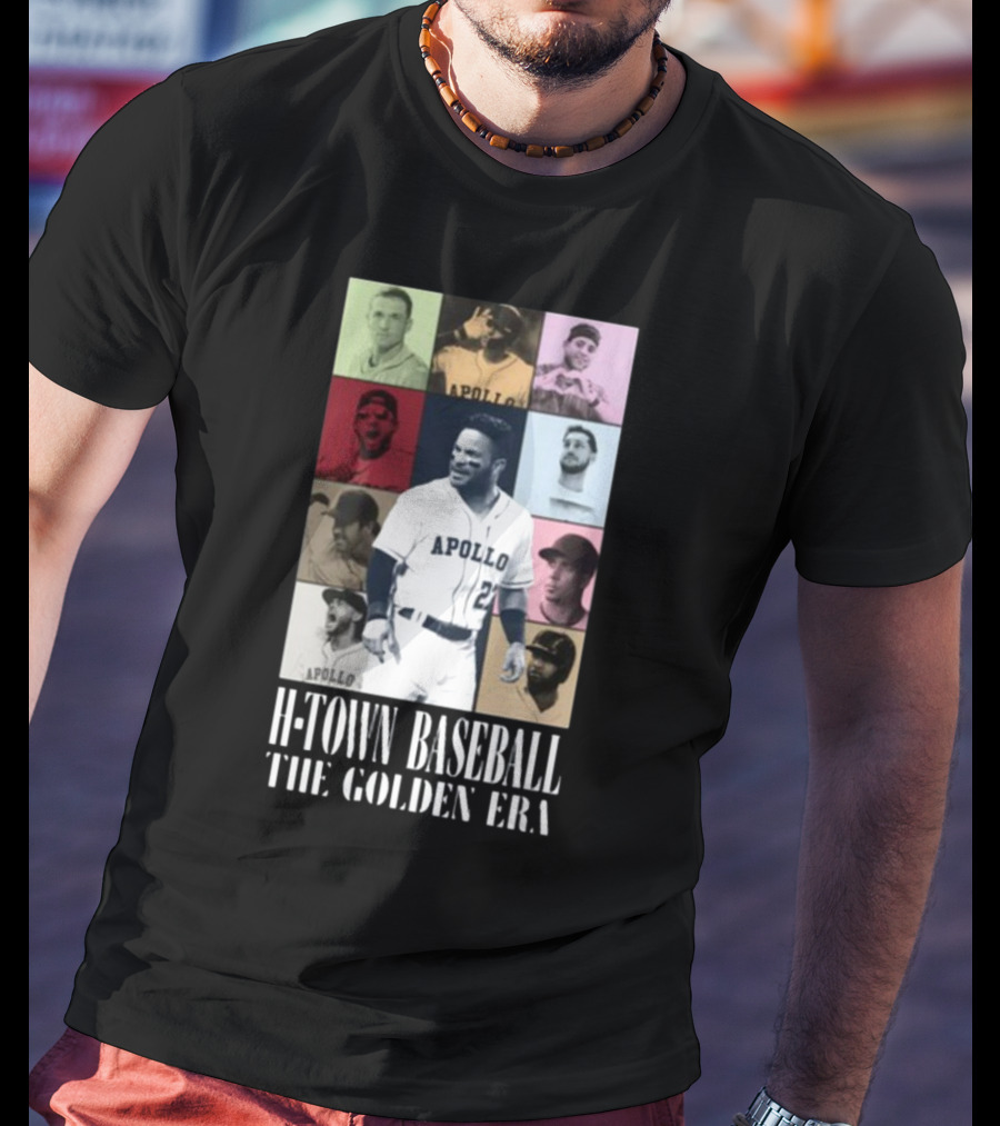 Apollohou H-Town Baseball The Golden Era Apollo Collection T-Shirt