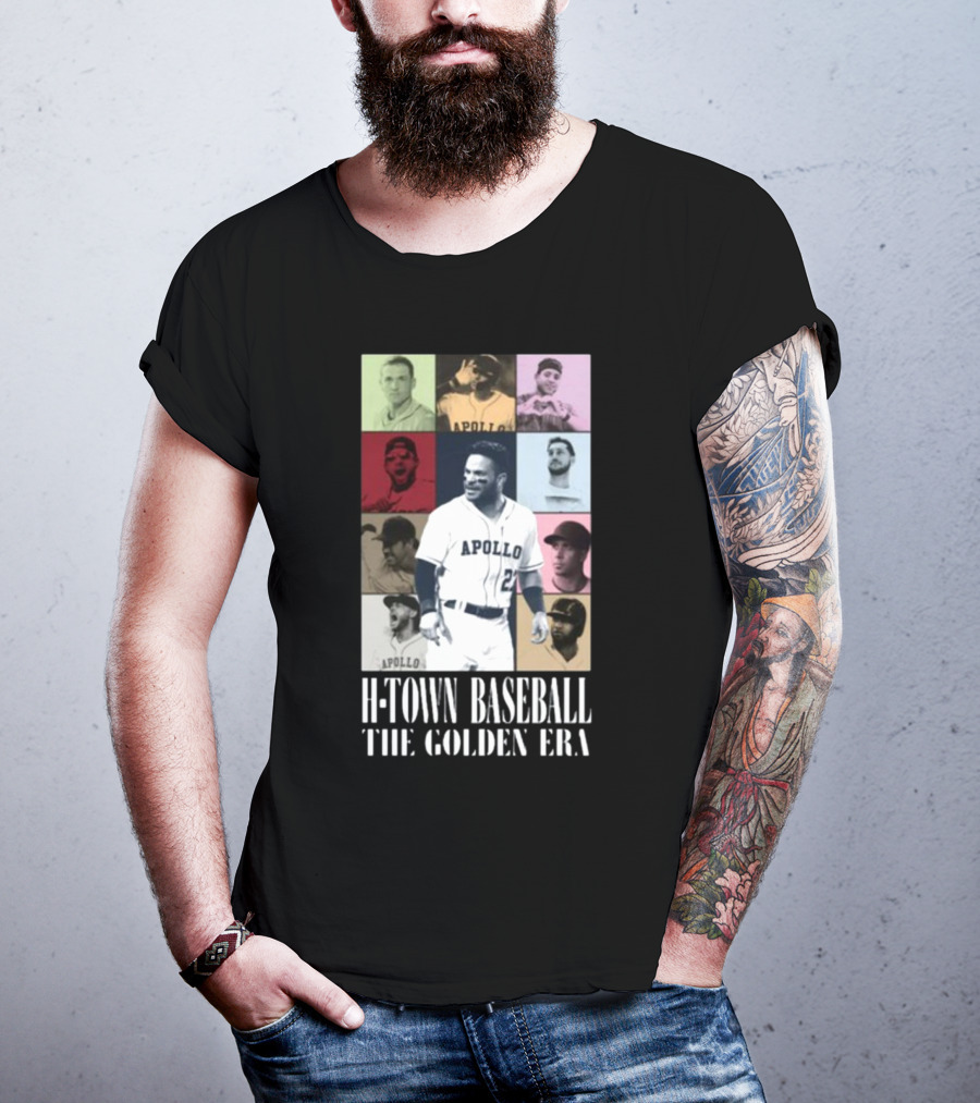 Apollohou H-Town Baseball The Golden Era Apollo Collection T-Shirt