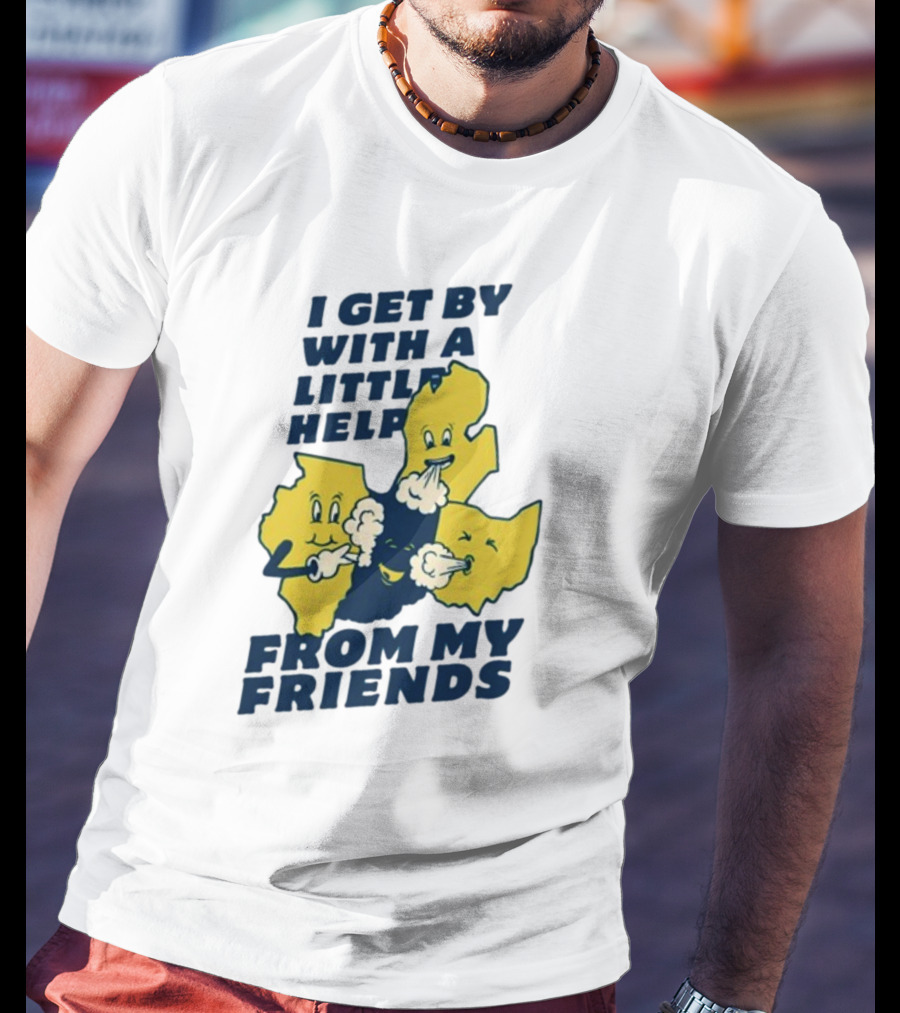 Thicc Van Exel I Get By With A Little Help From My Friends State Characters T-Shirt