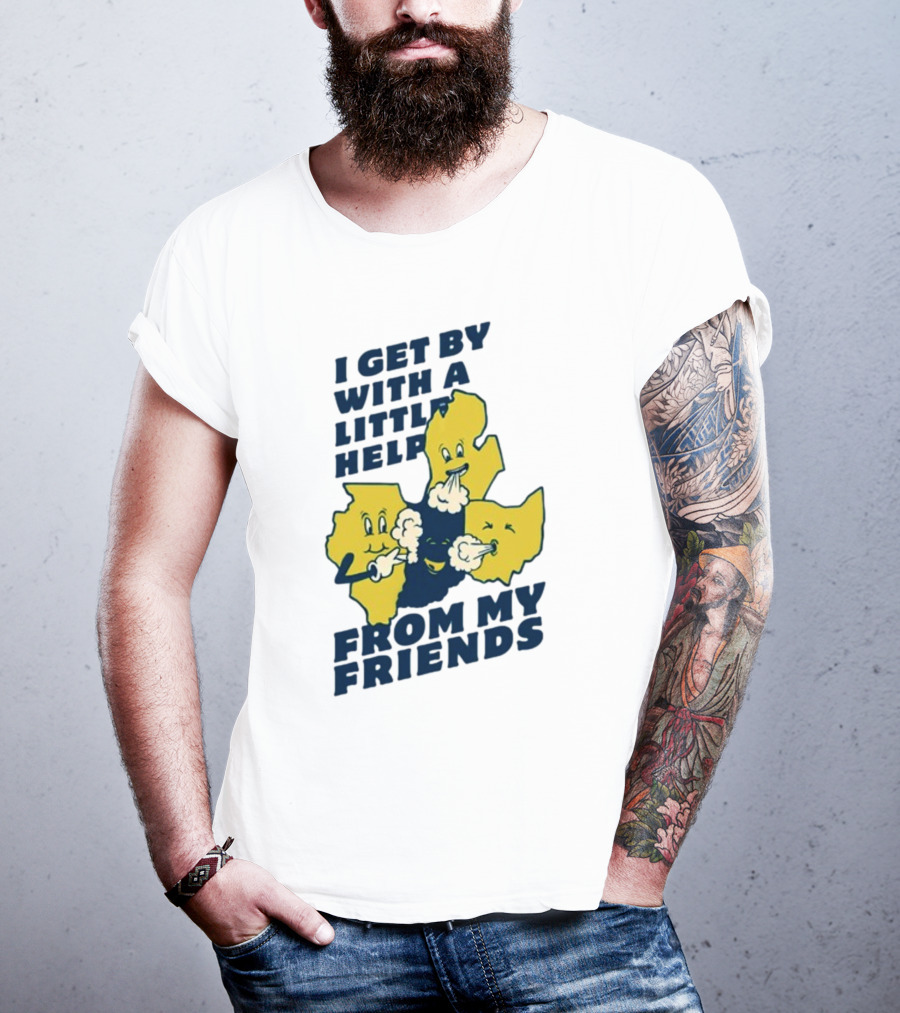 Thicc Van Exel I Get By With A Little Help From My Friends State Characters T-Shirt