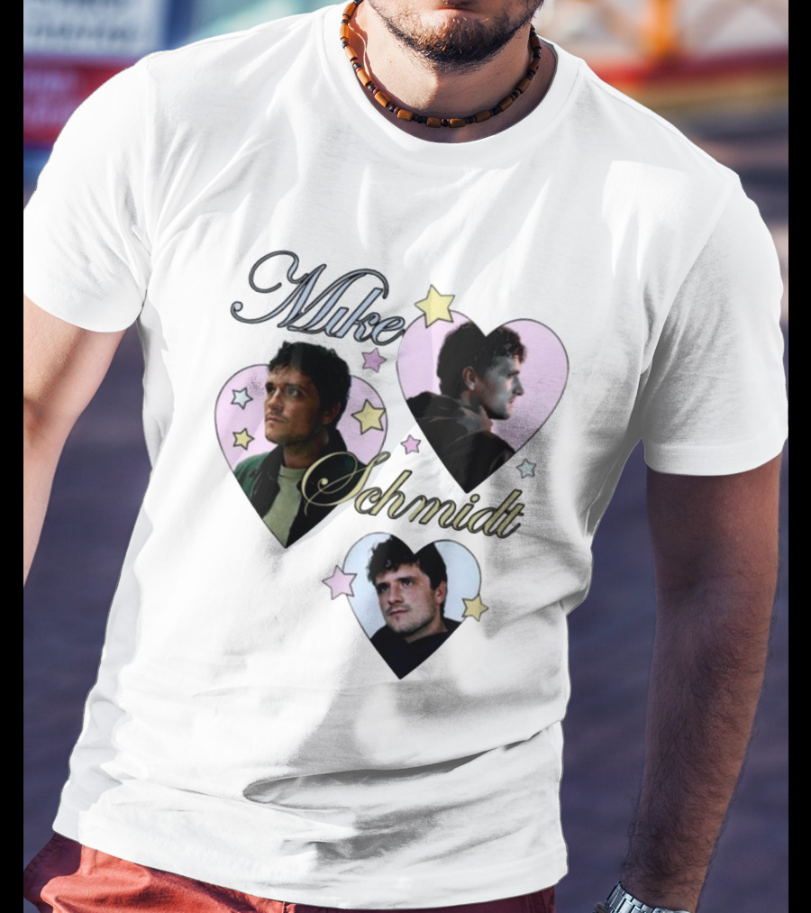 Mike Schmidt Mustardyard Press Shop Stars Hearts T-Shirt