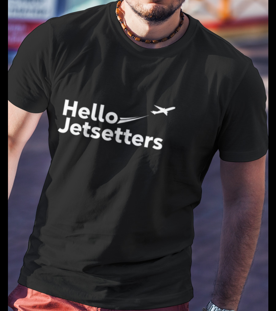 Hello Jetsetters Airplane Travel Adventure T-Shirt