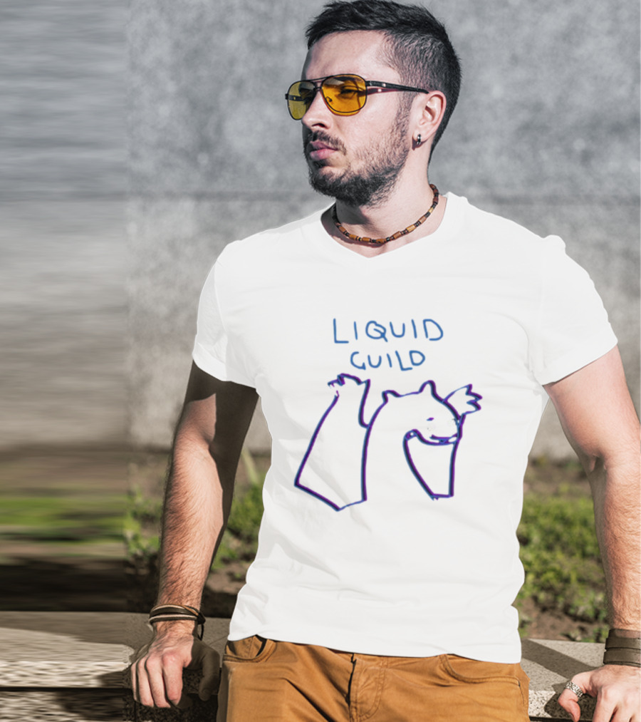 Liquid Guild Playful Creature Outline T-Shirt