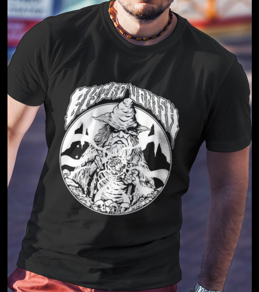 Rawpaw Astro Vonish Wizard Skeleton Pyramids T-Shirt