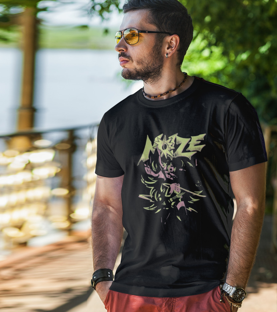 River City Girls Noize Electric Guitar Action Pose T-Shirt