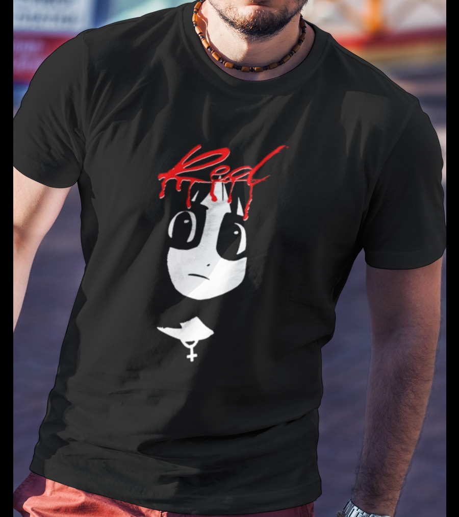 Red Volume One Number One 915 Manga Style Grunge T-Shirt