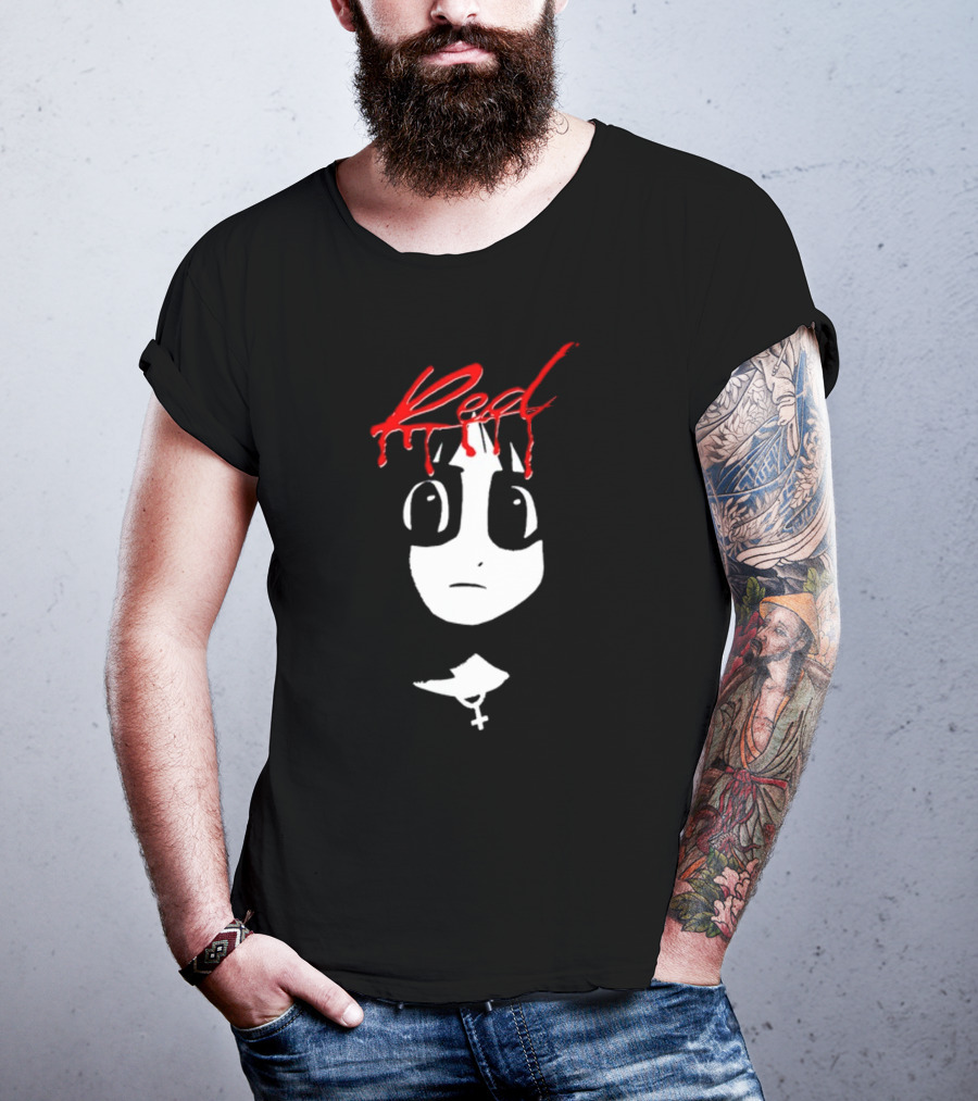 Red Volume One Number One 915 Manga Style Grunge T-Shirt