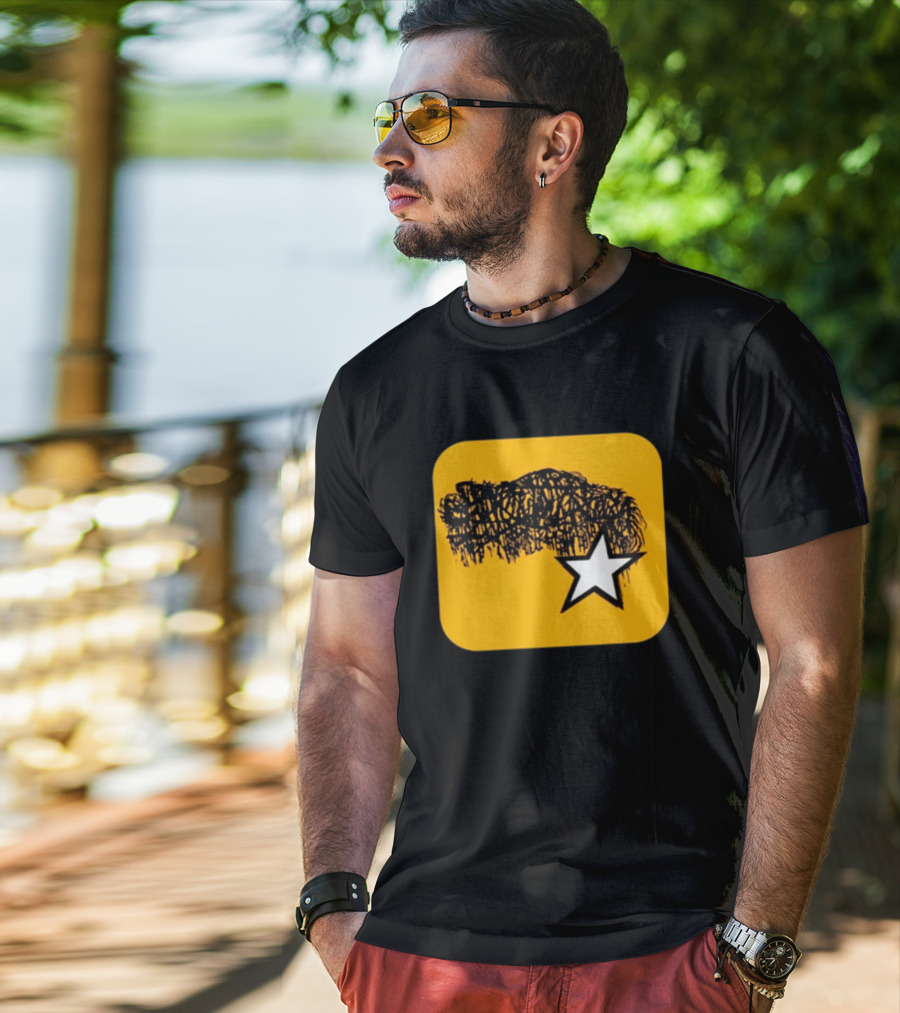 Sanguisugabogg Boggstar Scribble Hair With Star T-Shirt