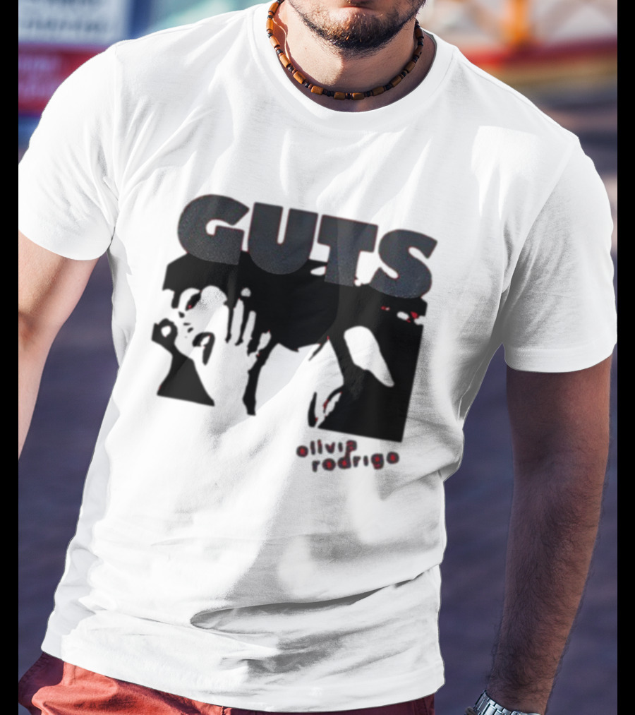Guts Red Glittering Shadowy T-Shirt