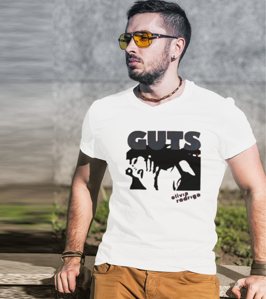 Guts Red Glittering Shadowy T-Shirt