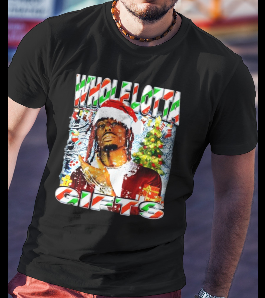 Whole Lotta Gifts Christmas Santa T-Shirt