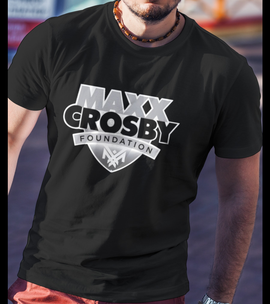 Maxx Crosby Foundation Shield Emblem T-Shirt