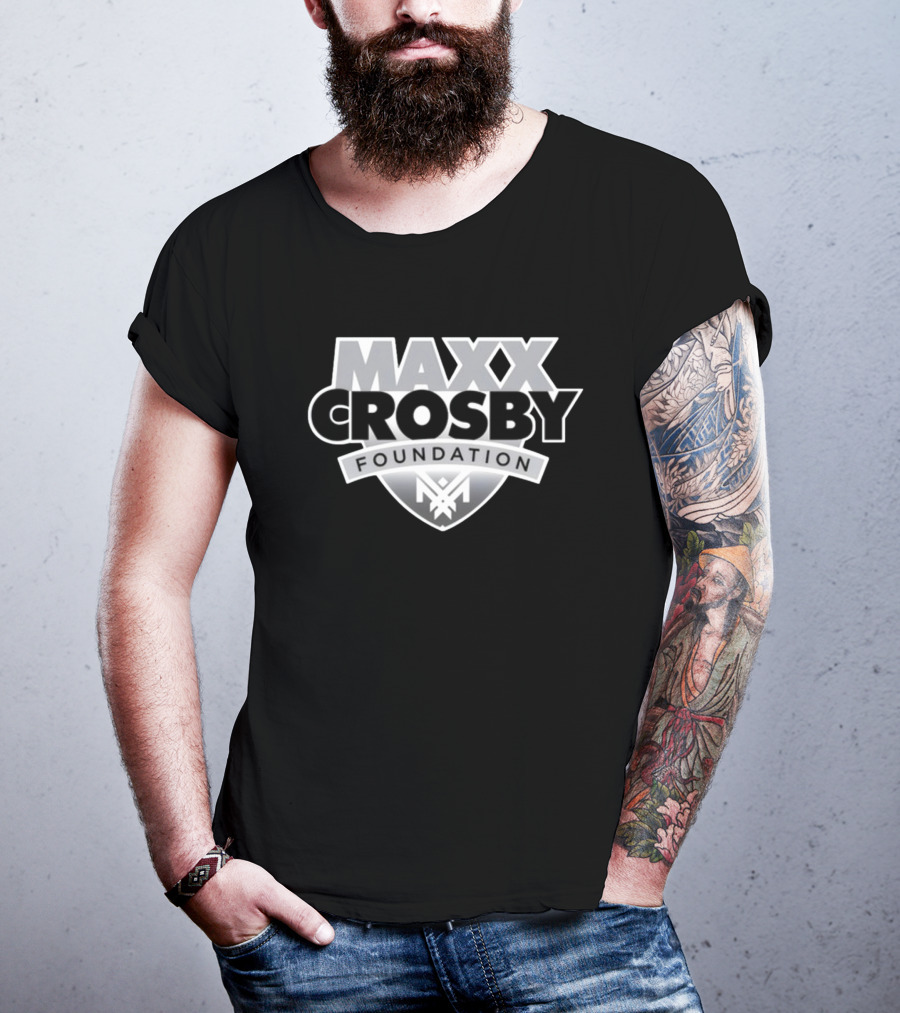 Maxx Crosby Foundation Shield Emblem T-Shirt