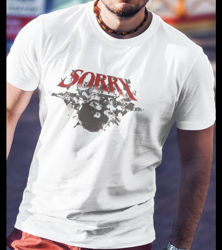 Sorry Bomb Warning Violently Improvised Material Explosive T-Shirt