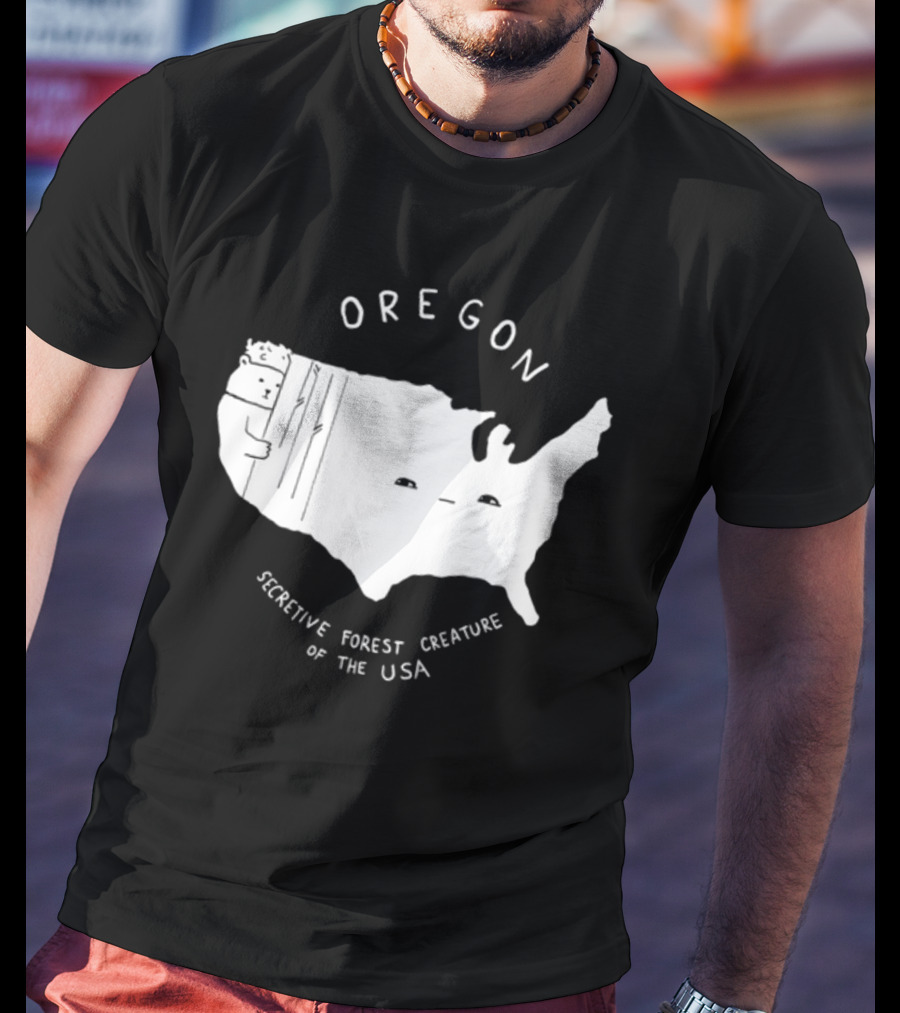 Oregon Secretive Forest Creature Of The USA Nathanwpylestrangeplanet T-Shirt