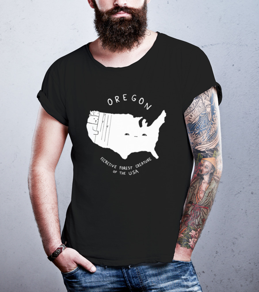 Oregon Secretive Forest Creature Of The USA Nathanwpylestrangeplanet T-Shirt