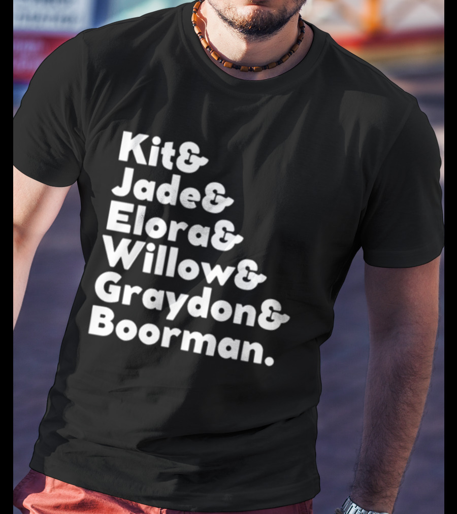 Kit Jade Elora Willow Graydon Boorman Willow TV Show Character List T-Shirt